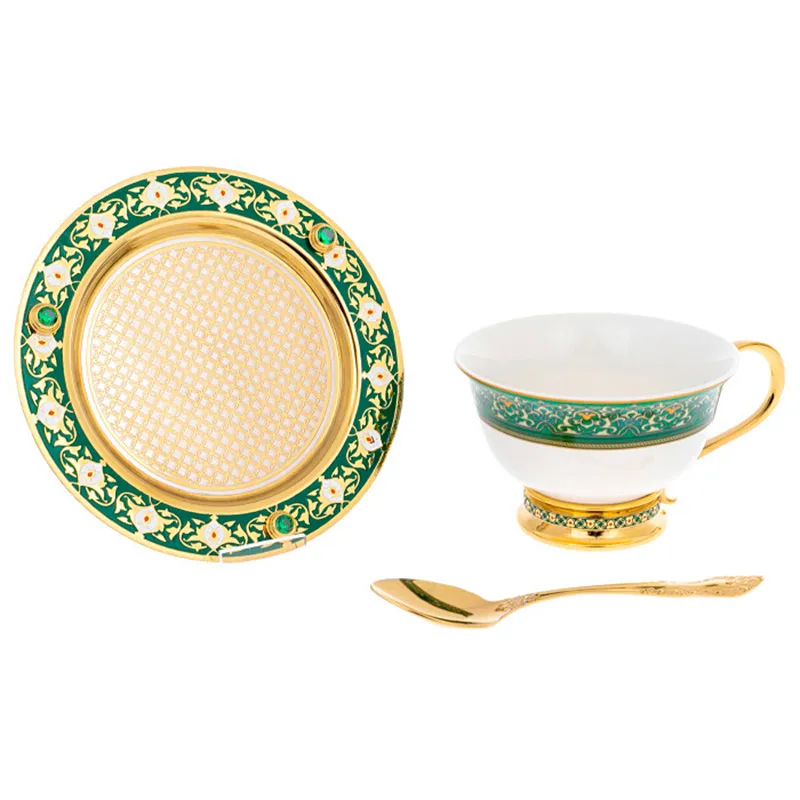 Чайный набор на две персоны"Весна" Златоуст