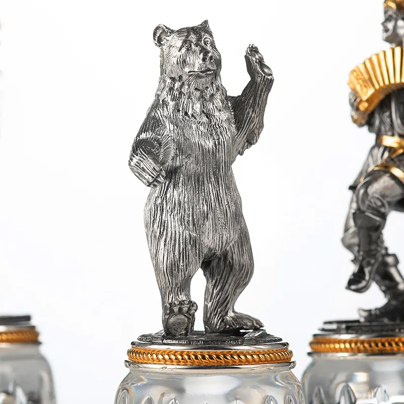 Набор серебряных рюмок «Гуляния»