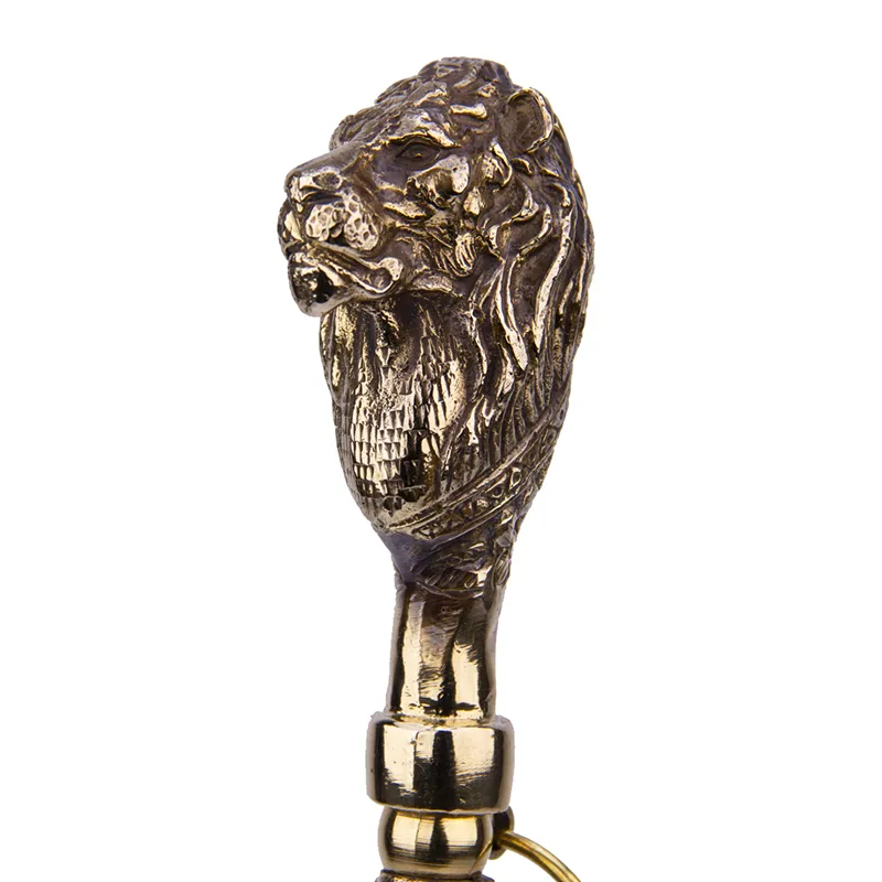 Ложка для обуви из бронзы "Лев" с крючком 