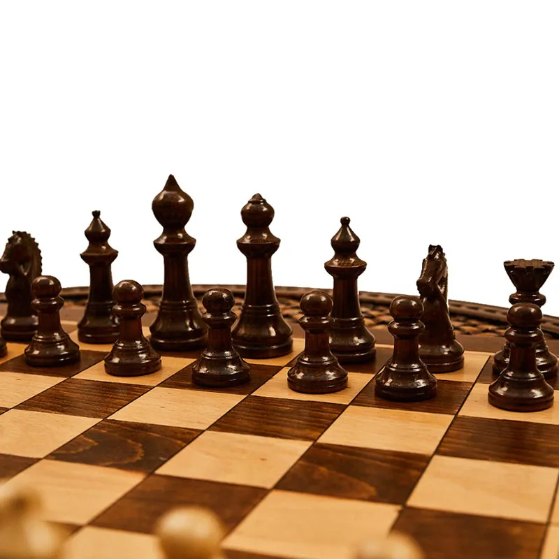 Подарочные шахматы + нарды "Круглые"