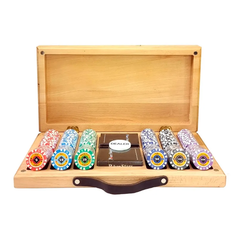 Набор для покера Casino Star из ясеня на 300 фишек 