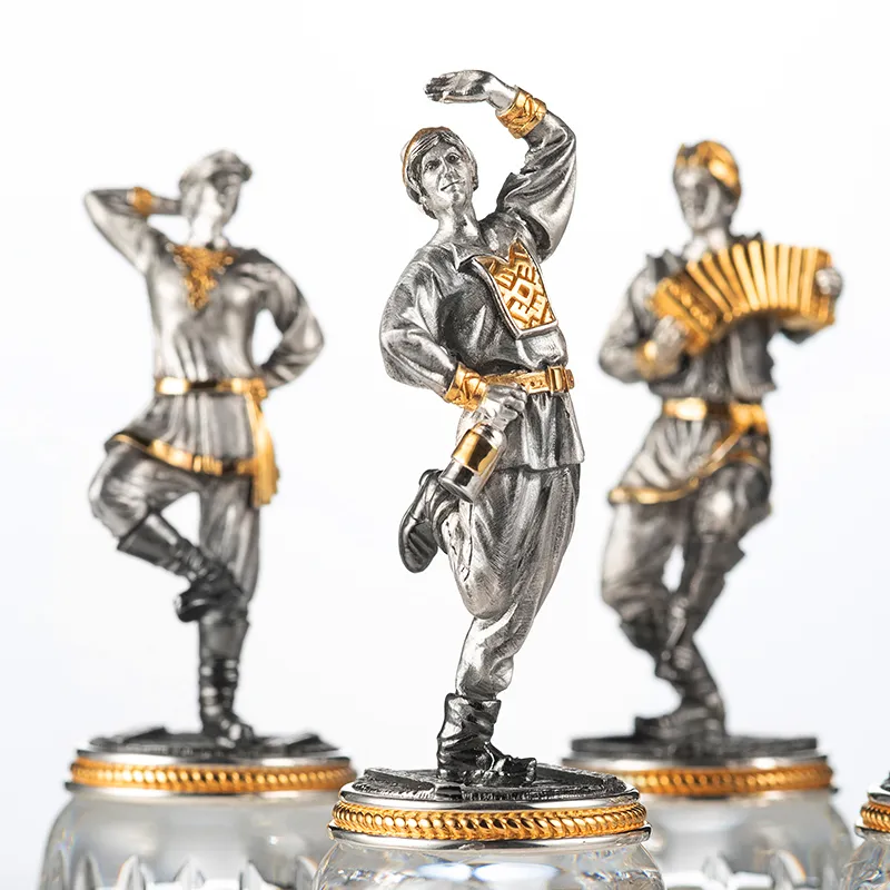 Набор серебряных рюмок «Гуляния»