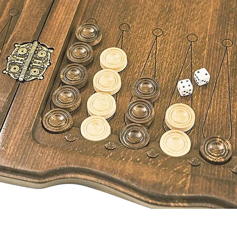 Нарды-шашки резные "Георгий Победоносец"