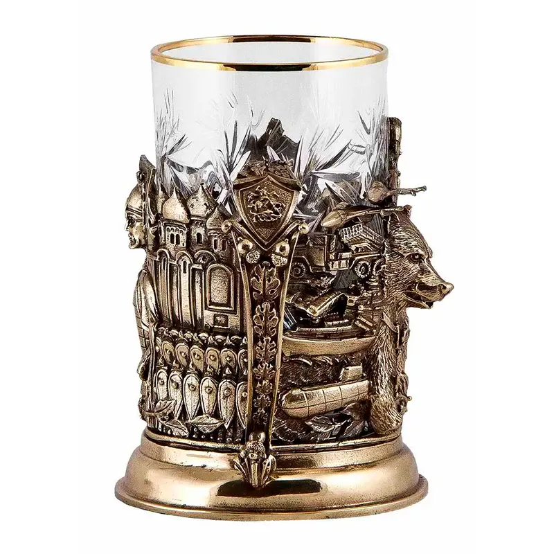 Набор для чая из двух подстаканников "Великая Россия"