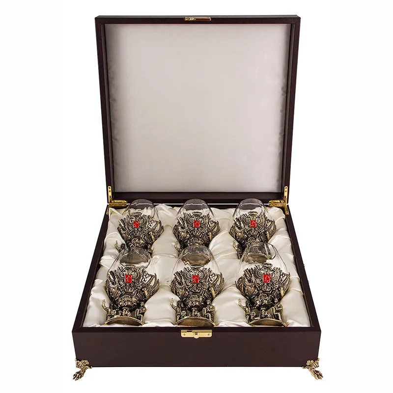 Набор из 6 ти бокалов для коньяка "Газ и Нефть" богемия