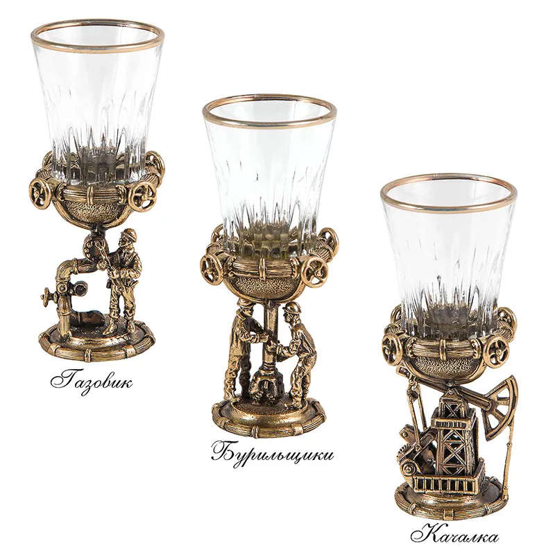 Водочный набор на 6 персон "Газ и Нефть"