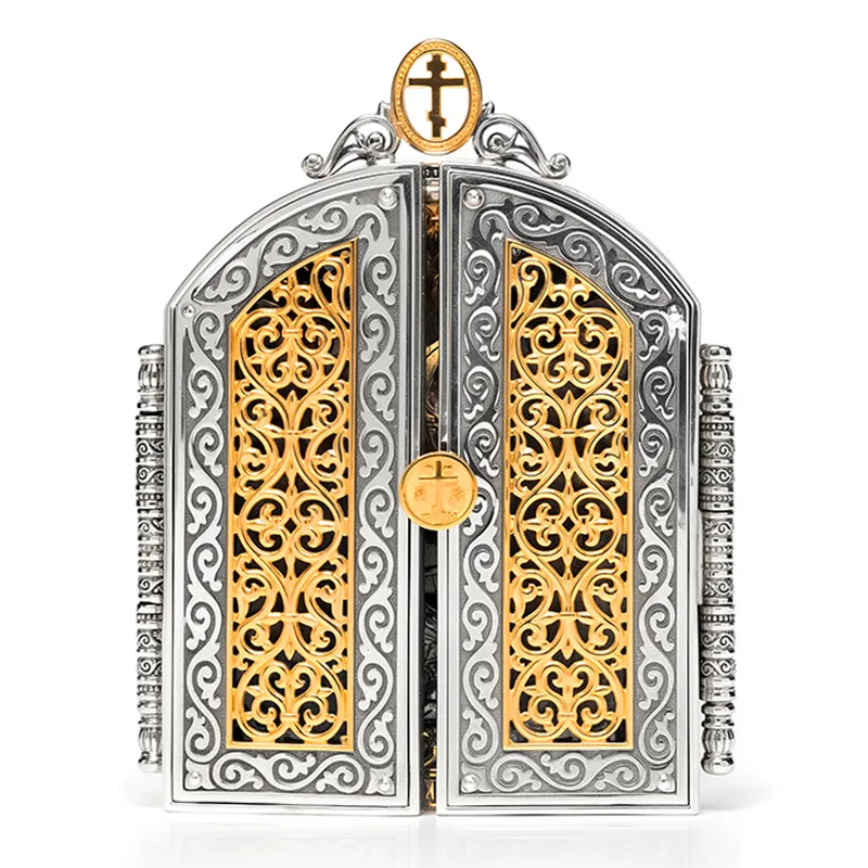 Серебряный складень «Георгий Победоносец»