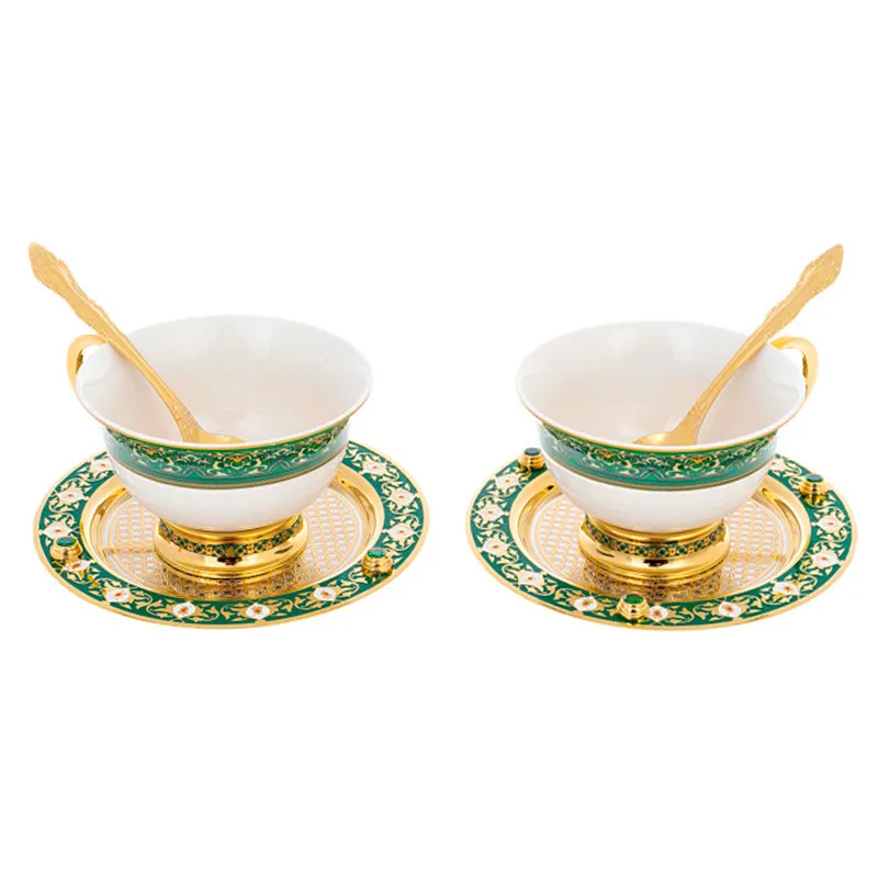 Чайный набор на две персоны "Весна" Златоуст