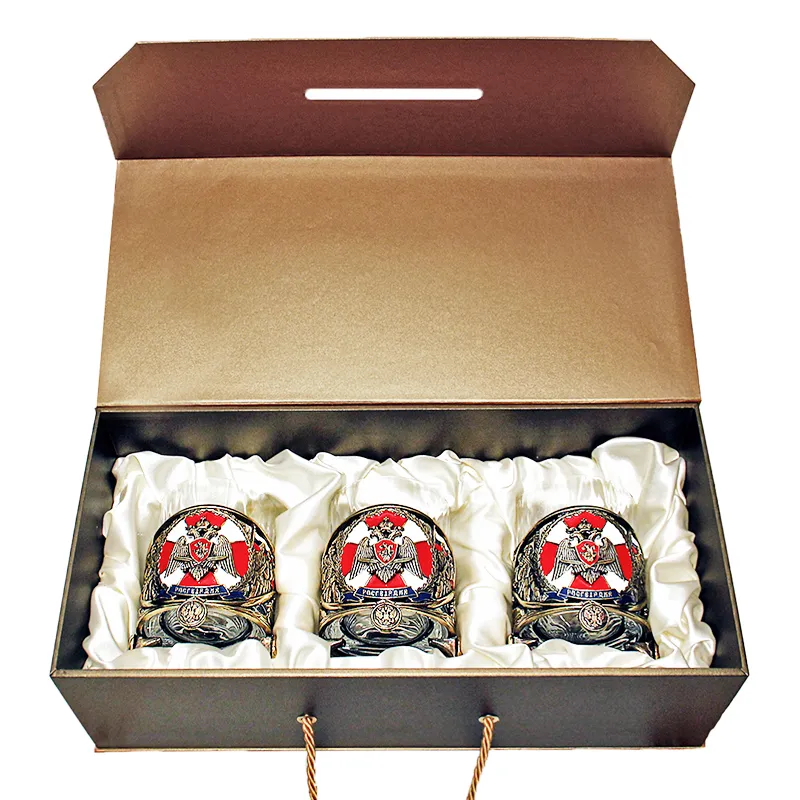 Набор из 3-х бокалов для виски "Росгвардия"