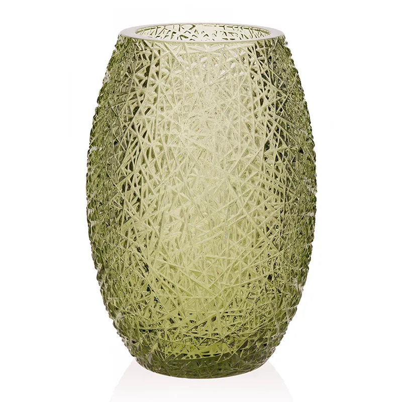 Хрустальная ваза для цветов "Зима"