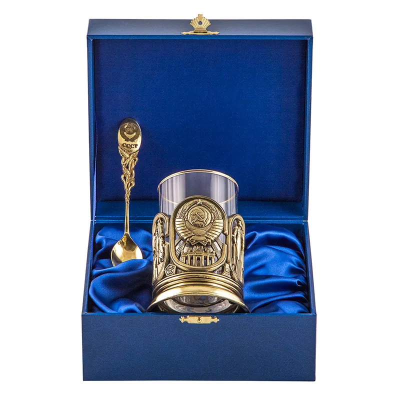 Подстаканник с ложкой "СССР"