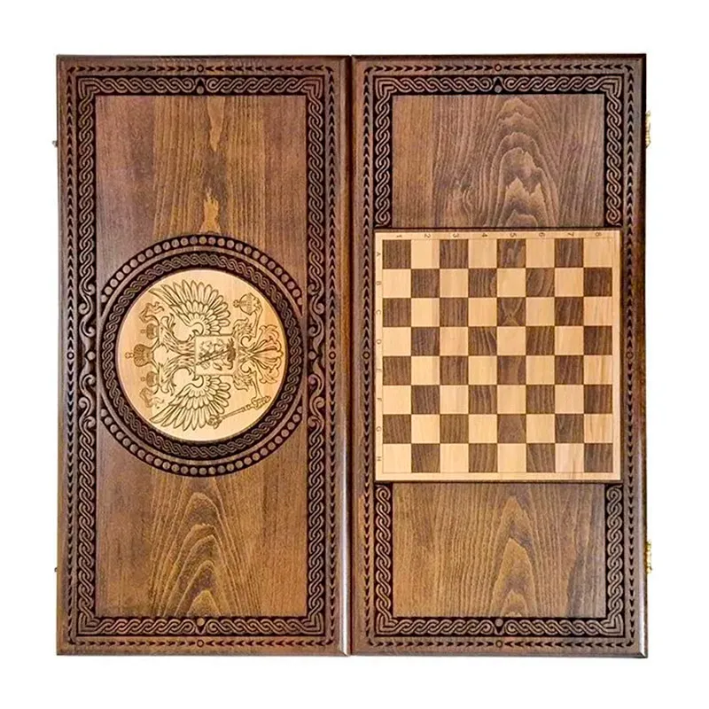 Нарды подарочные "Герб России"