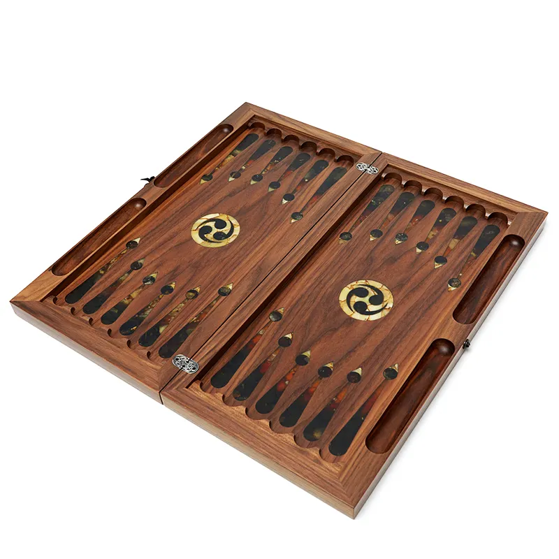 Нарды из янтаря "Крадущийся тигр"