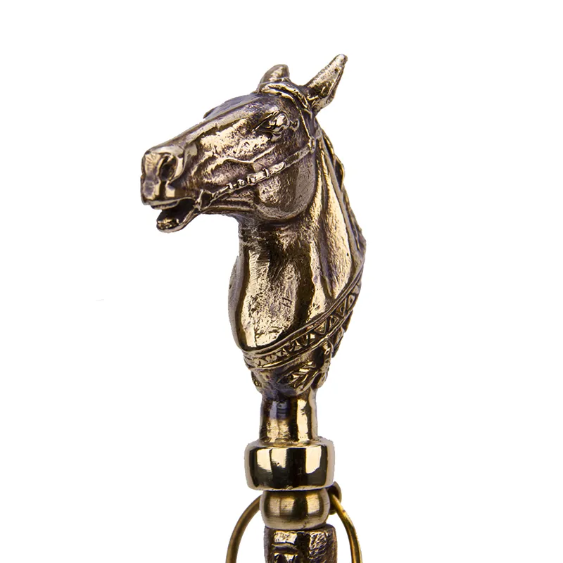 Ложка для обуви из бронзы "Лошадь" с крючком