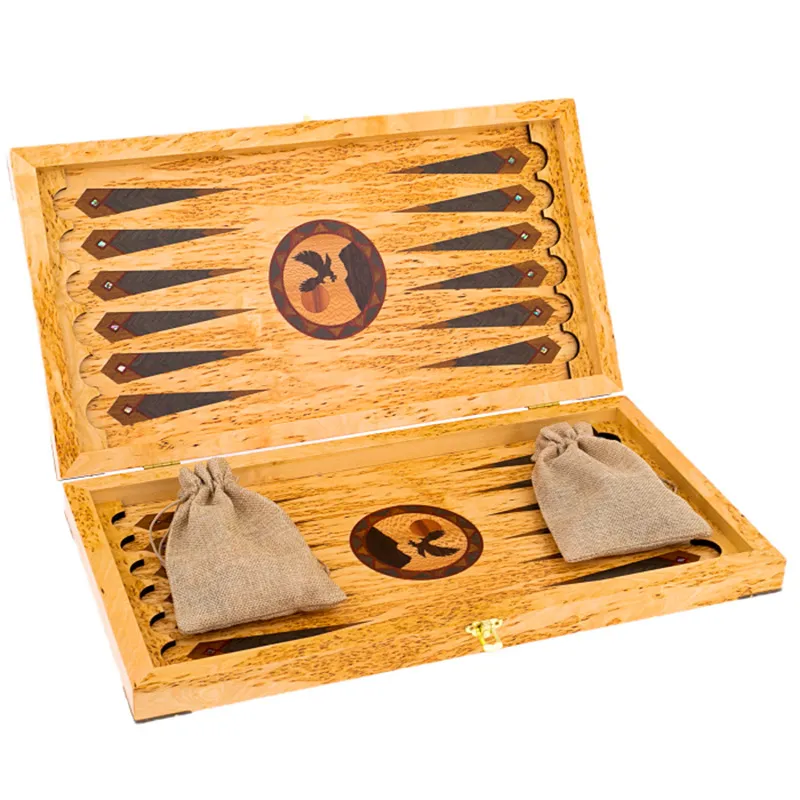 Нарды из  карельской березы "Сокол"