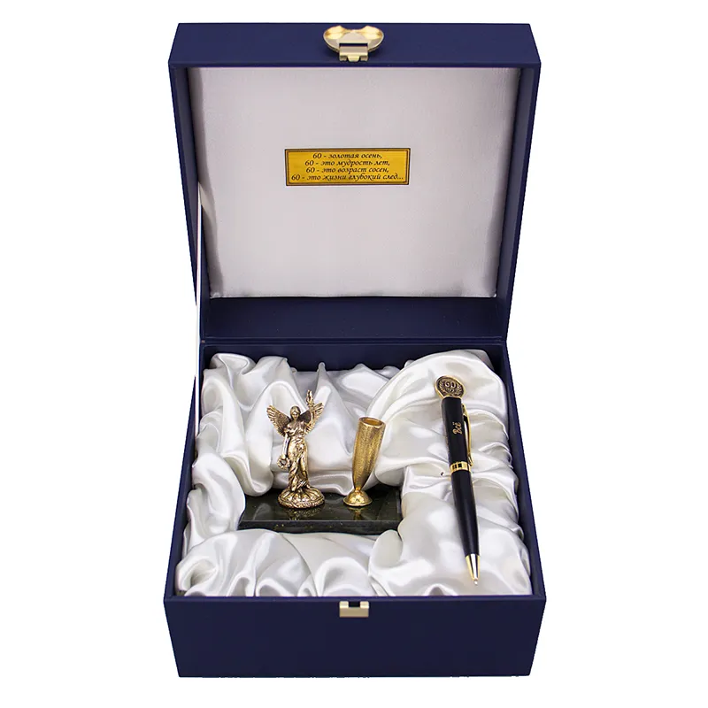 Письменный набор "Юбилей 60 лет" в футляре