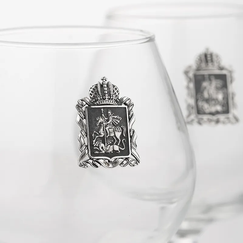 Набор бокалов для коньяка на 2 персоны "Московская область"