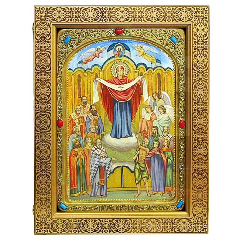 Живописная икона "Образ Божией Матери "Покров"