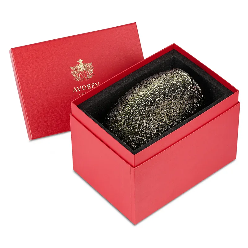 Хрустальная ваза для цветов "Зима"