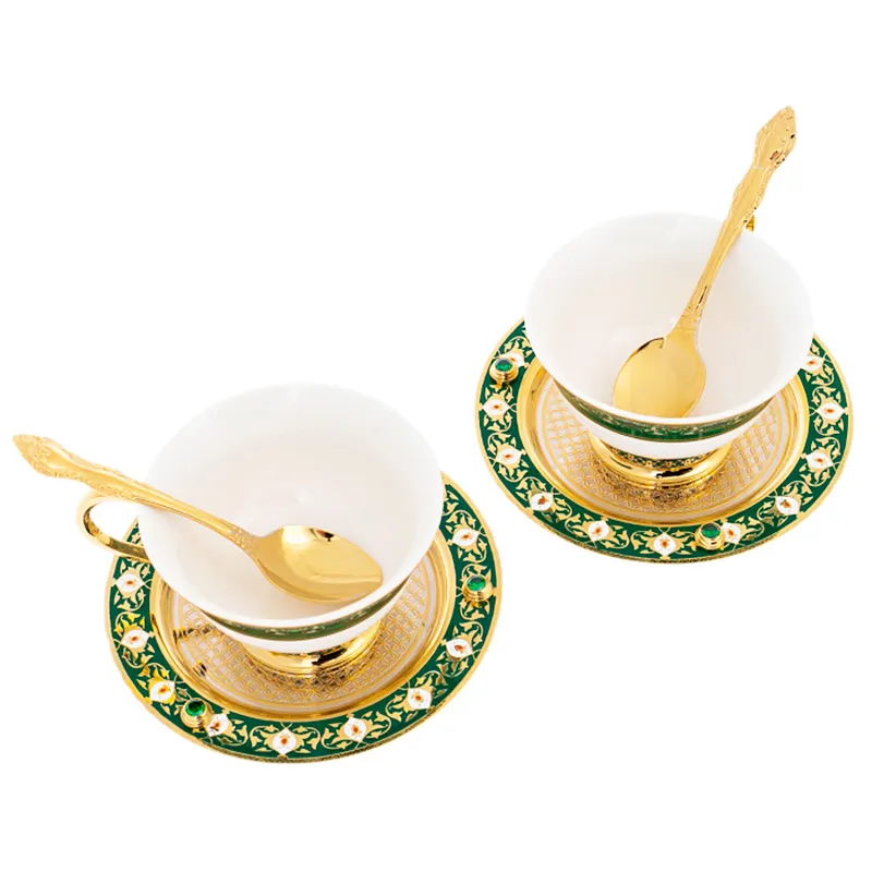 Чайный набор на две персоны "Весна" Златоуст