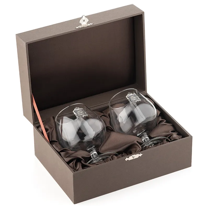 Набор бокалов для коньяка на 2 персоны "Московская область"