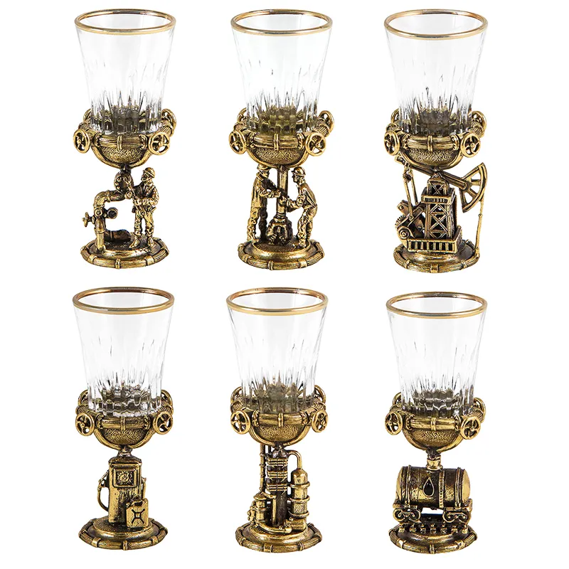 Водочный набор на 6 персон "Газ и Нефть"