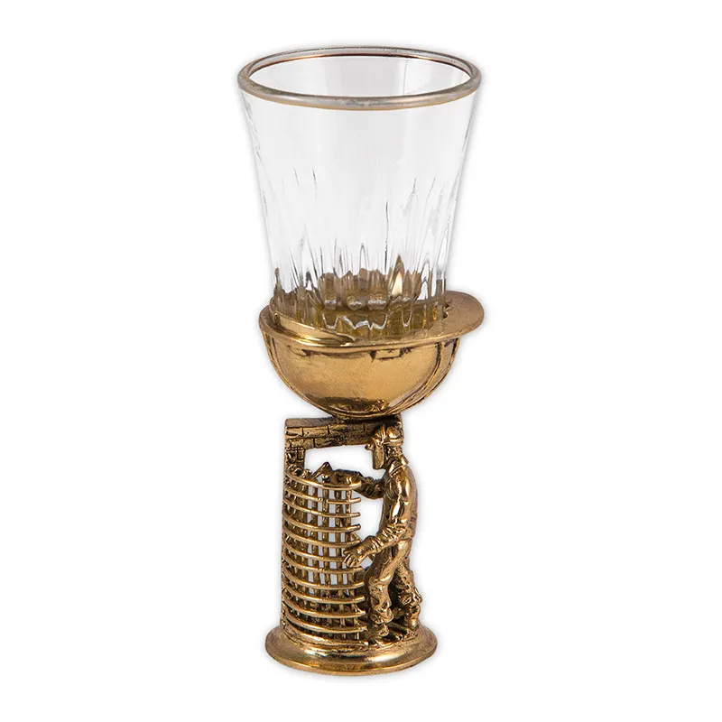 Набор из 3-х стопок "Строительные" в деревянном ящике для инструментов 