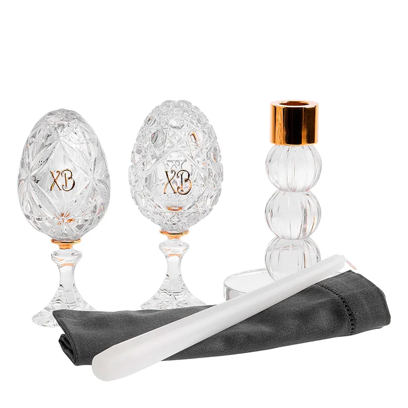 Набор пасхальный из хрусталя