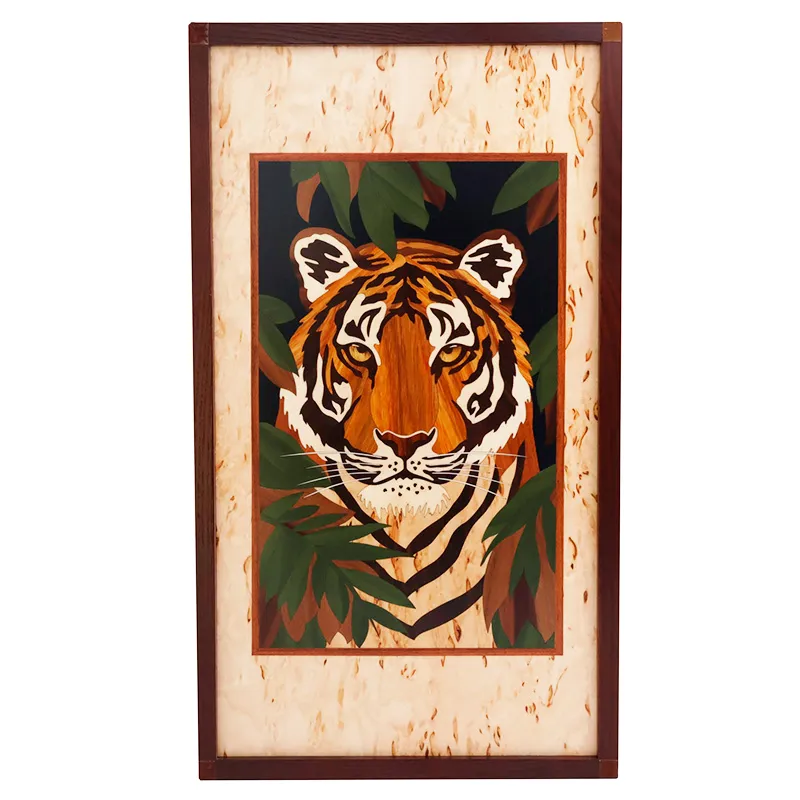 Нарды подарочные из карельской березы "Тигр"