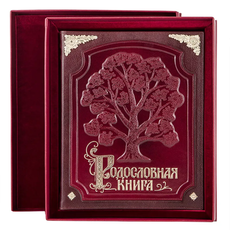 Родословная книга в кожаном переплете