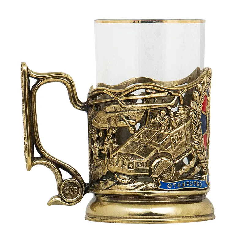 Подстаканник с ложкой "ФСБ"