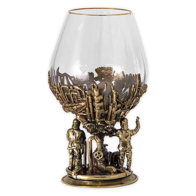 Набор для коньяка на 6 персон "Газ и Нефть" богемия