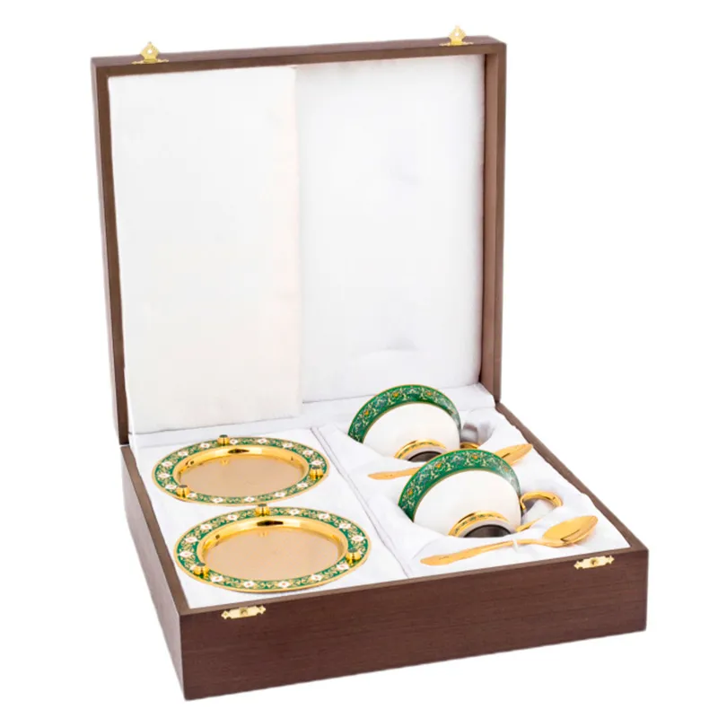 Чайный набор на две персоны "Весна" Златоуст