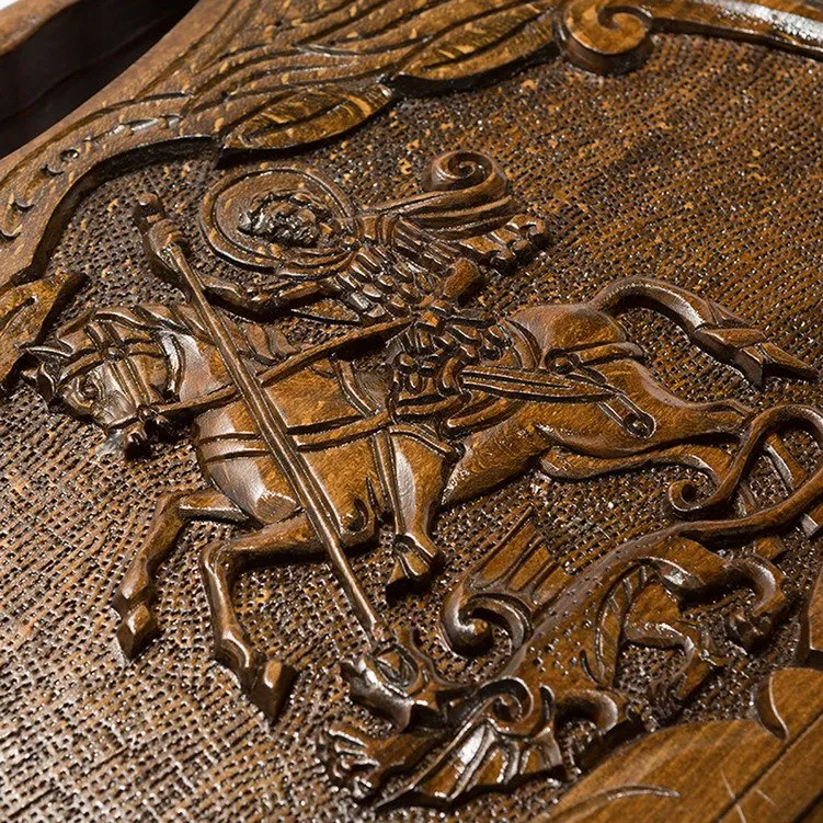 Нарды-шашки резные "Георгий Победоносец"