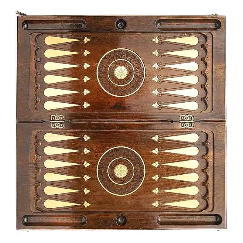 Нарды из дерева резные "Орел"