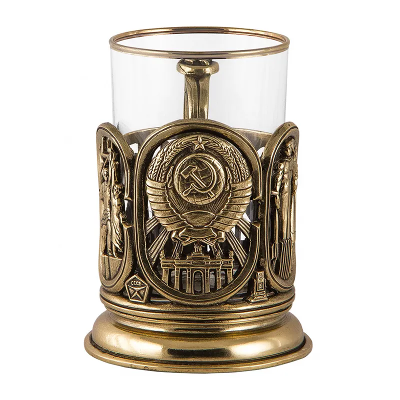 Подстаканник с ложкой "СССР"