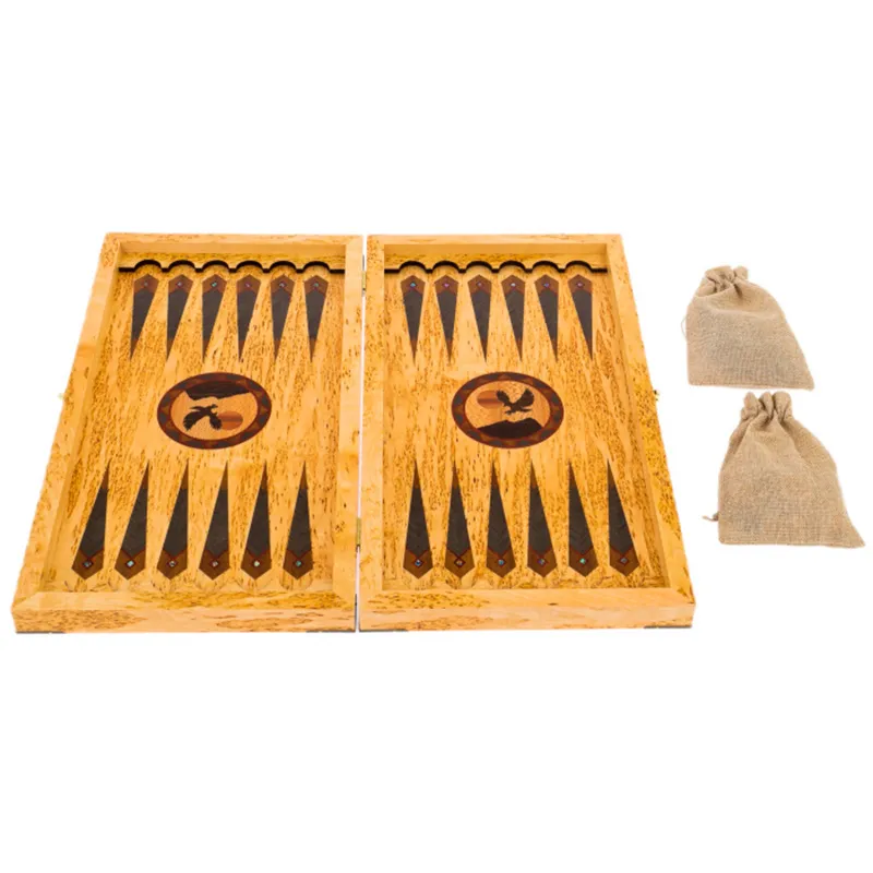 Нарды из  карельской березы "Сокол"