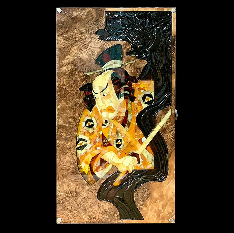 Нарды из янтаря "Самурай"