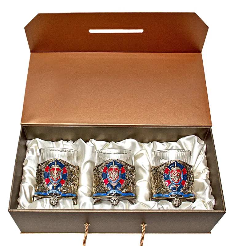 Набор из 3-х бокалов для виски "ФСБ"