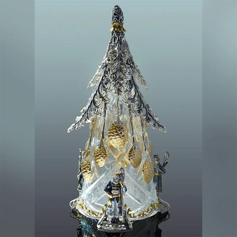 Эксклюзивный набор серебряных ложек "Ель"