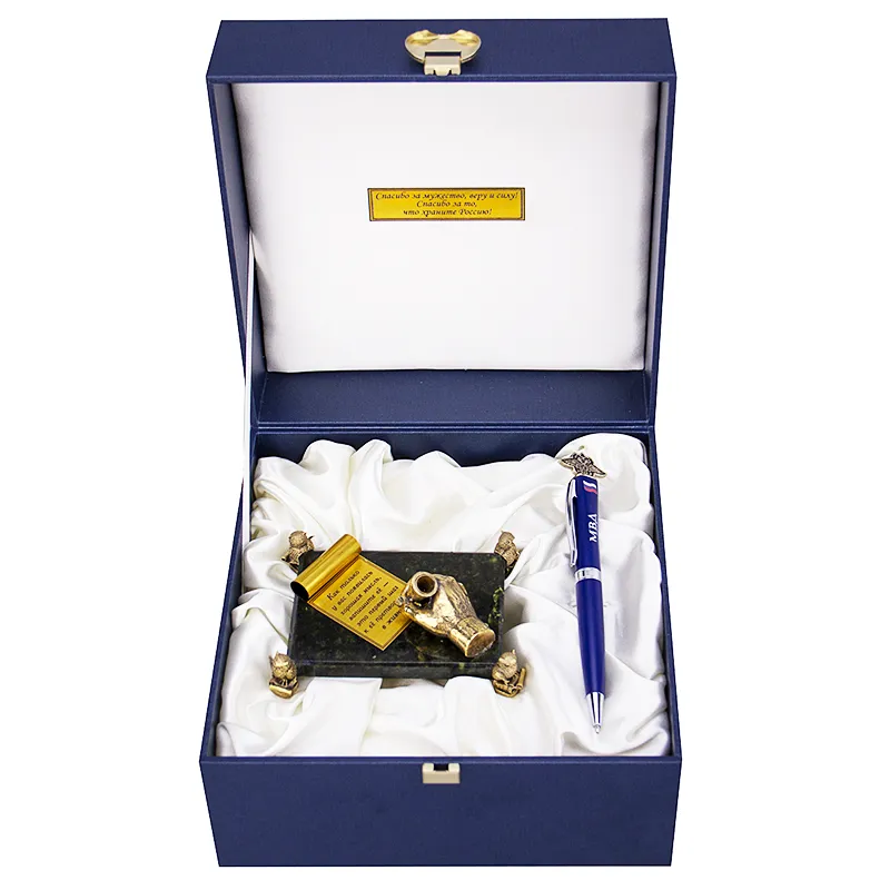 Настольный набор "МВД" в футляре