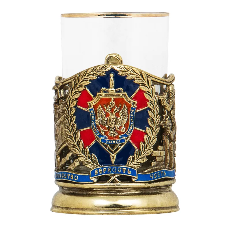 Подстаканник с ложкой "ФСБ"