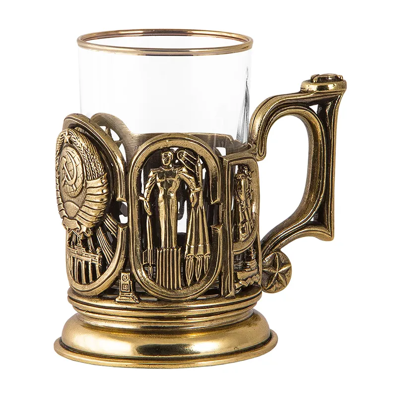 Подстаканник с ложкой "СССР"