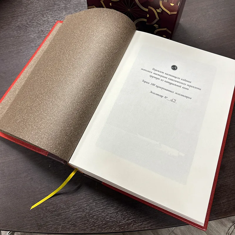 Книга в кожаном переплёте "Россия. Страна и люди" Герман Роскошны