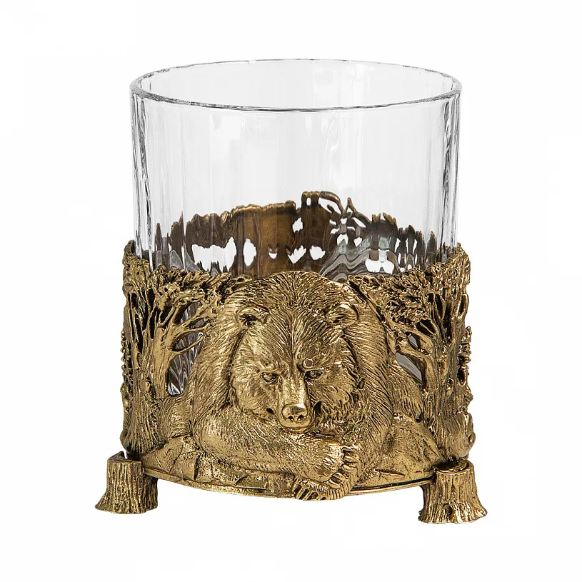 Набор из 2-х бокалов для виски "Медведь"