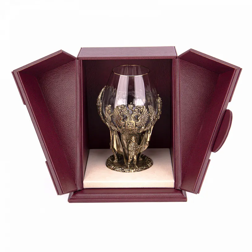 Бокал для коньяка "Русские войны" в подарочном футляре