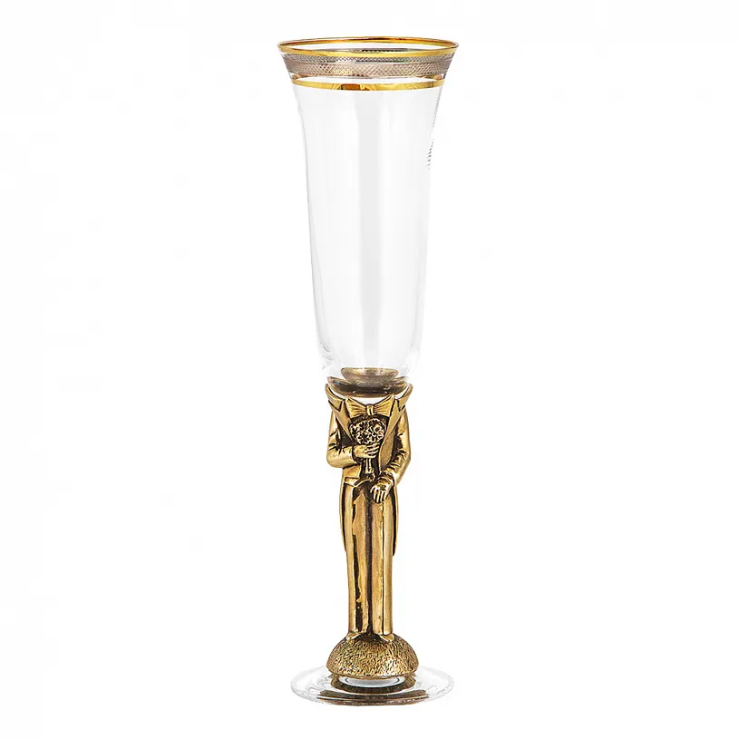 Набор из 2-х бокалов для шампанского Богемия "Он и Она"