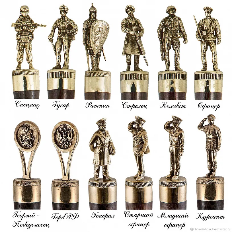 Набор подарочный в колчане из натуральной кожи "Защитники"