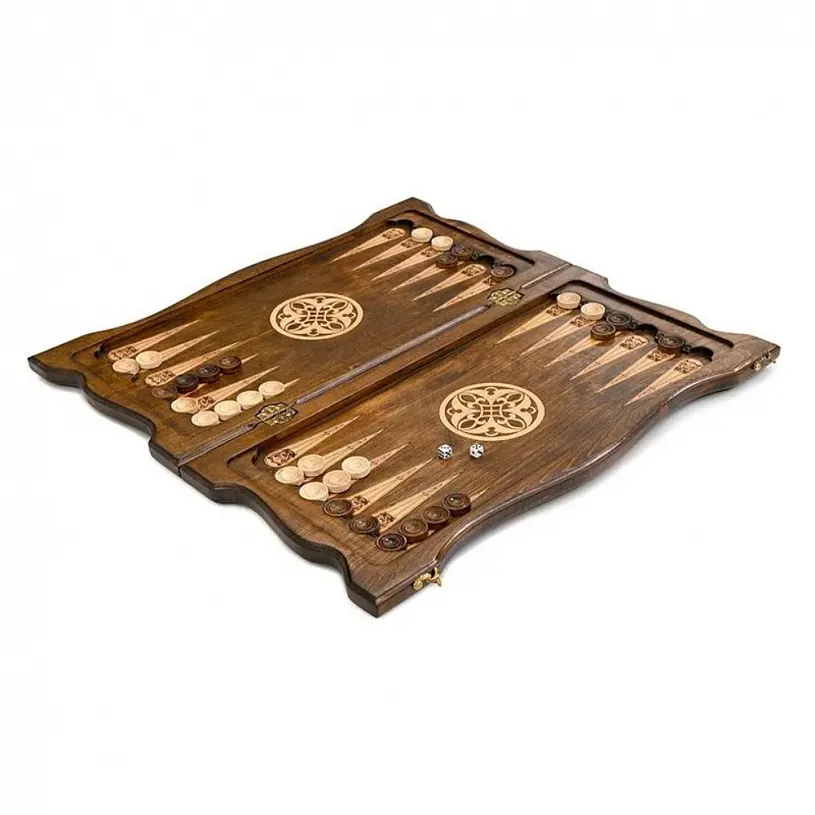 Нарды-шашки резные "Узор"