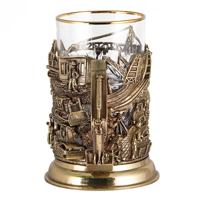 Подстаканник в подарочном футляре "Строители"